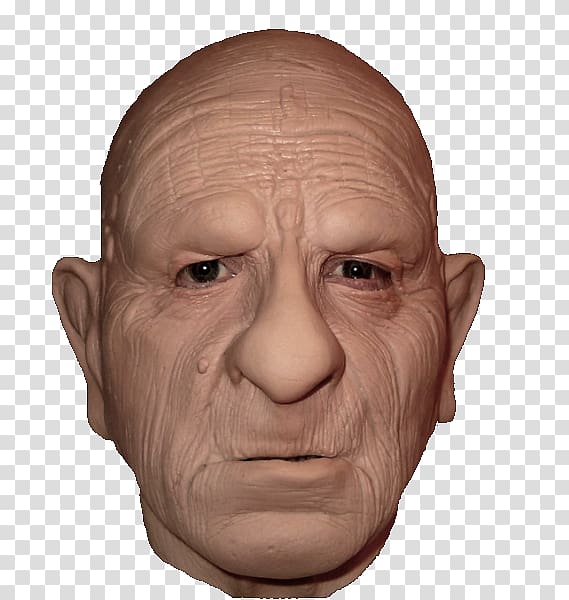 Latex mask Costume party Halloween costume Horror, OLD MAN transparent background PNG clipart