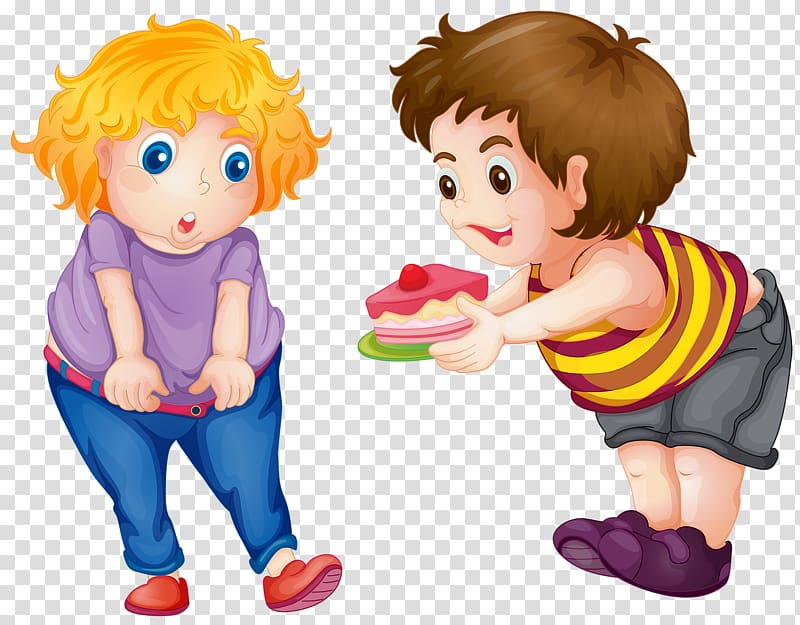 Girl , Share Cake transparent background PNG clipart