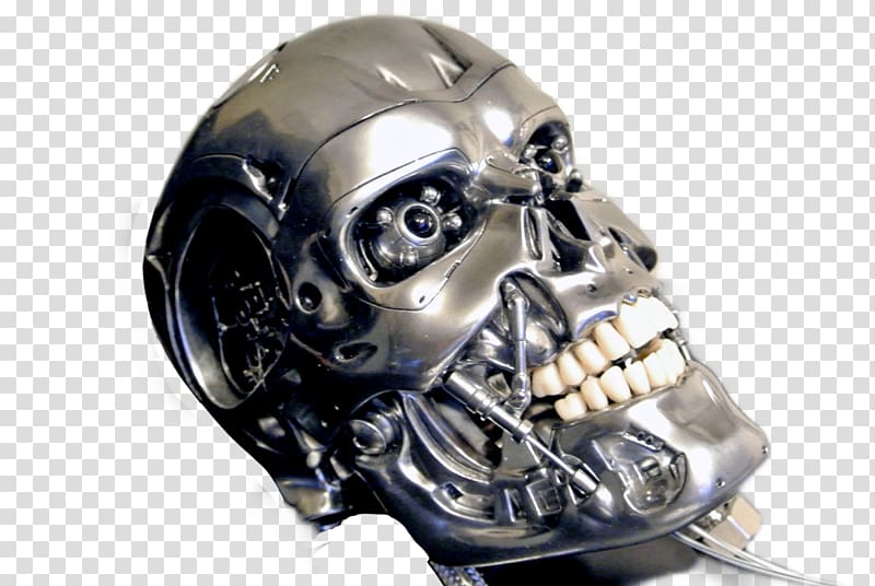 The Terminator Motorcycle Helmets Endoskeleton Skull, skull transparent background PNG clipart