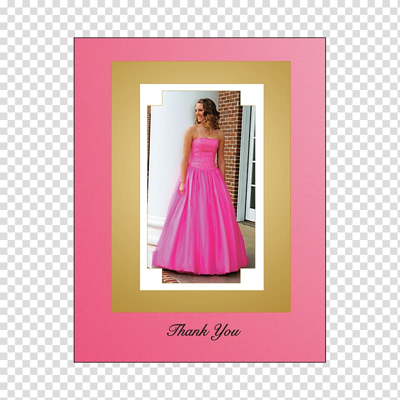 Gown Frames Shoulder Pink M Pattern, sweet style transparent background PNG clipart