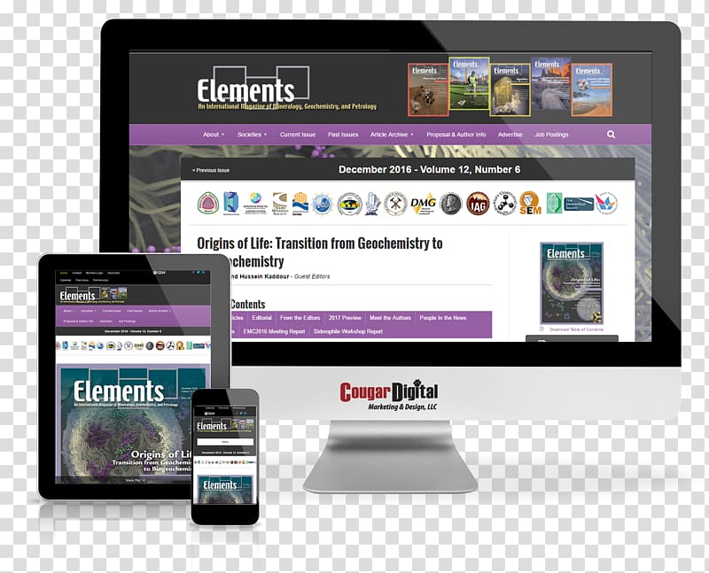 Cougar Digital Marketing & Design, LLC Graphic design Web design, website design elements transparent background PNG clipart