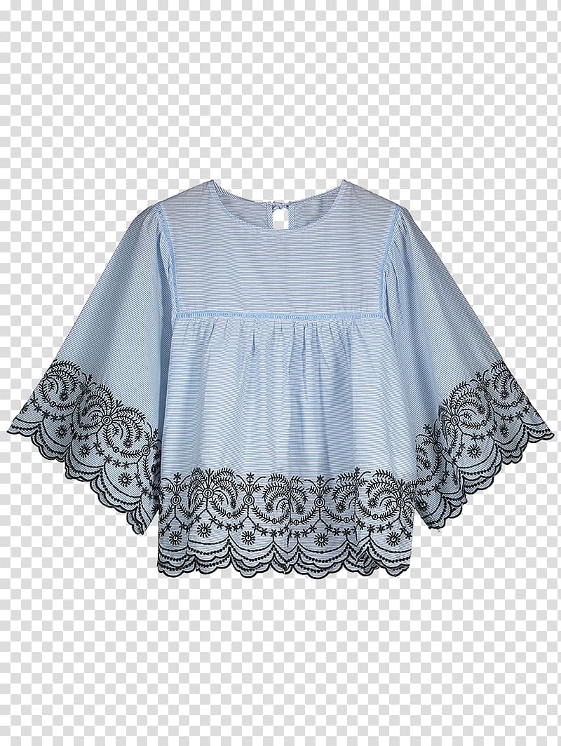 Blouse Sleeve Smock-frock Embroidery Collar, CHINESE CLOTH transparent background PNG clipart