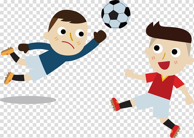 Football Cartoon Illustration, Child penalty by country transparent background PNG clipart