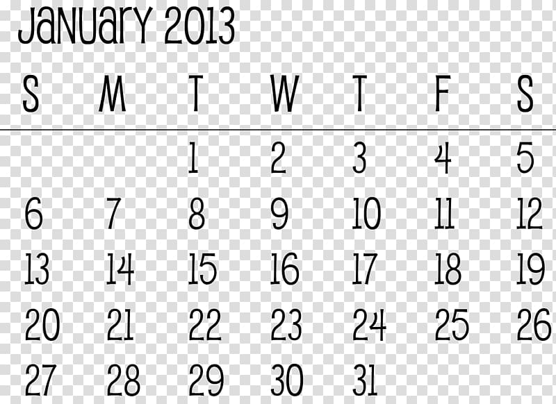 Lunar calendar Roman calendar Month 0, BLANK CALENDAR transparent background PNG clipart