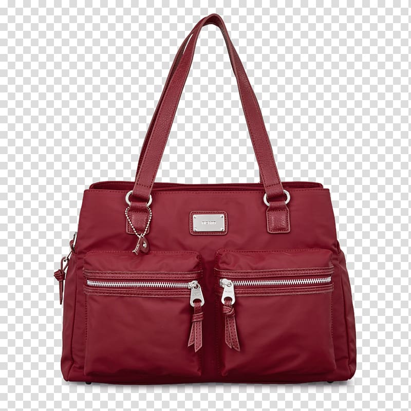 Tote bag Red Leather Handbag, bag transparent background PNG clipart