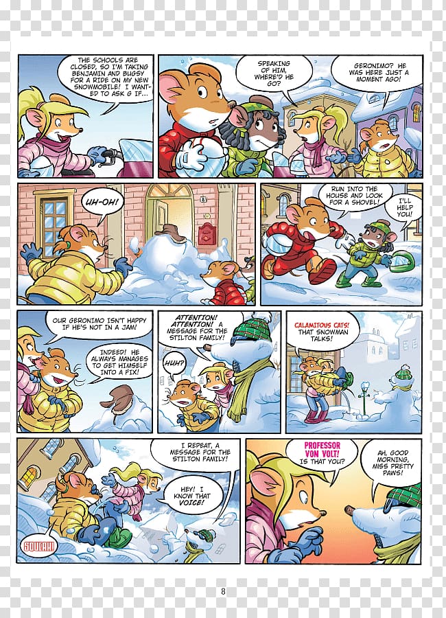 Comics El secret de l'Esfinx Cartoon Manga, geronimo stilton characters transparent background PNG clipart