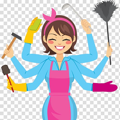Open Illustration Mother, cartoon cleaning lady transparent background PNG clipart