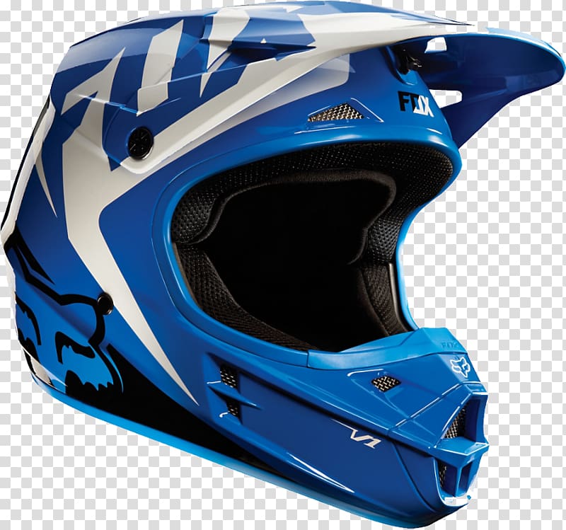 Motorcycle helmet Fox Racing Racing helmet Motocross, Full face bicycle helmet transparent background PNG clipart