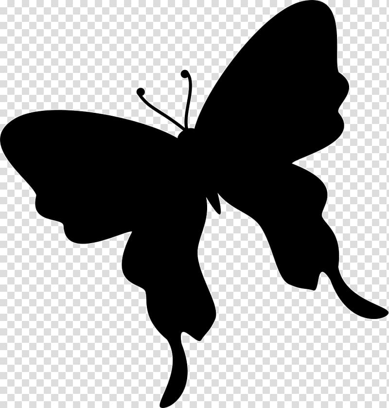 Butterfly Insect Silhouette Moth, butterfly transparent background PNG clipart