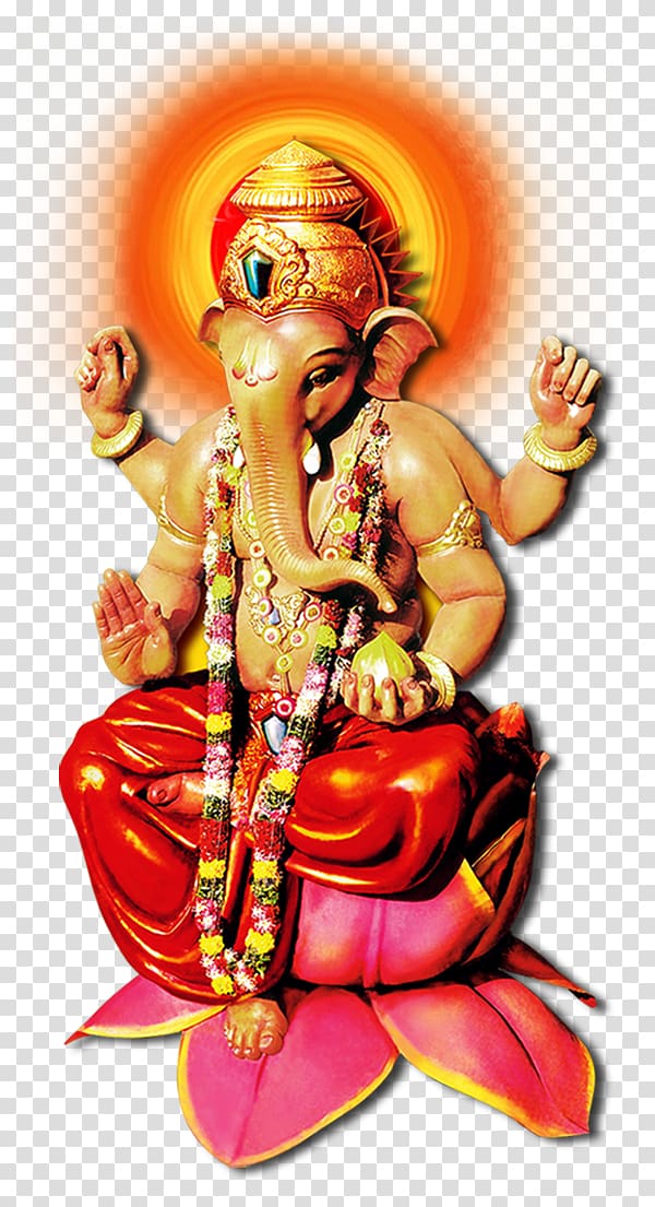 Lord Ganesha illustration, MumbaiCha Raja Shiva Ganesha Lalbaugcha Raja Parvati, ganesha transparent background PNG clipart