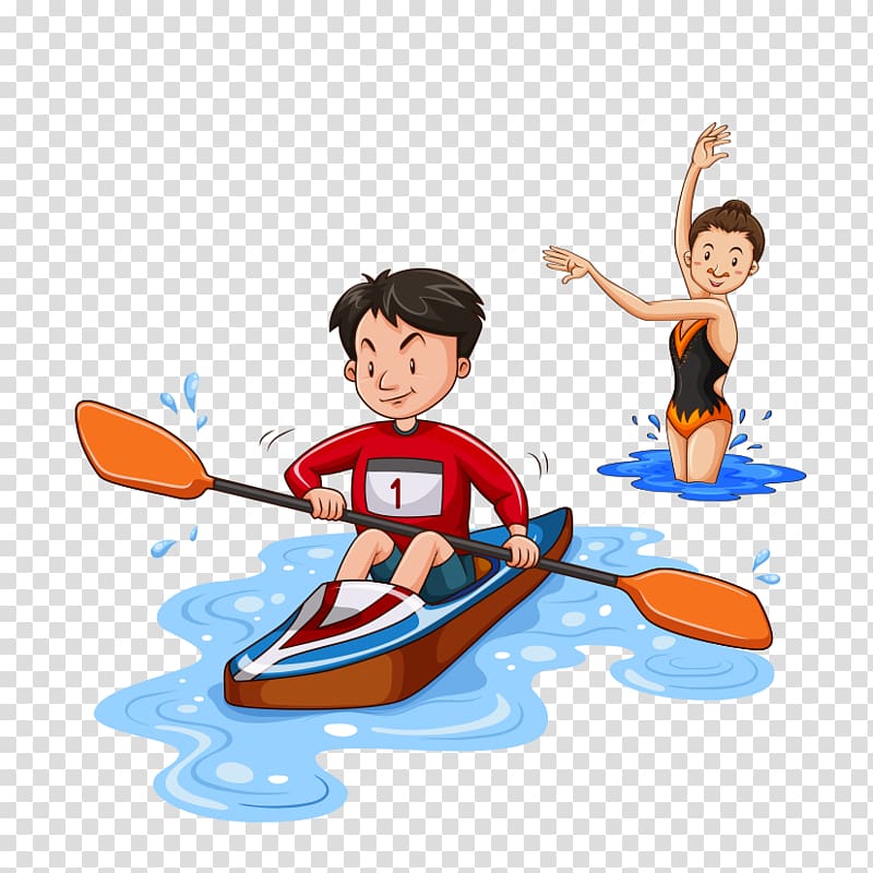 Canoe , Rowing competition transparent background PNG clipart