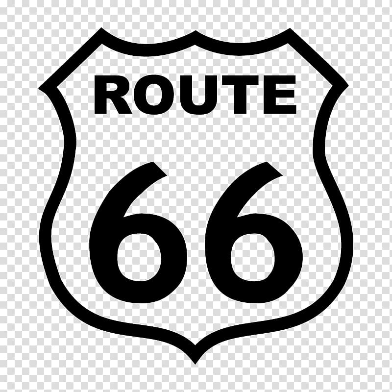 Route 66 illustration, U.S. Route 66 Logo , route transparent background PNG clipart