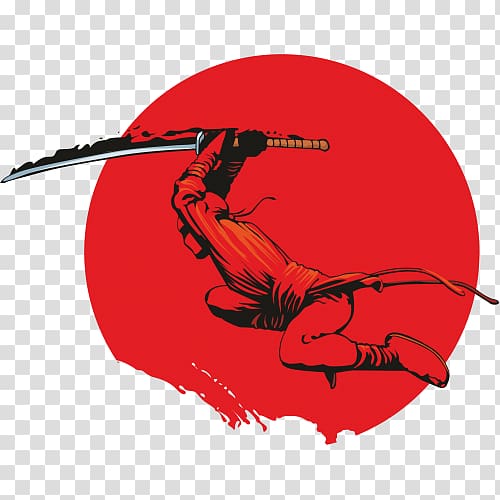 Ninja Sticker Samurai Warrior, Ninja transparent background PNG clipart