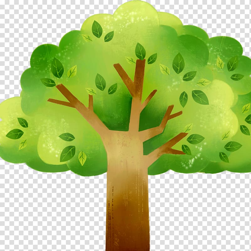 Tree Cartoon Computer file, Cartoon trees transparent background PNG clipart
