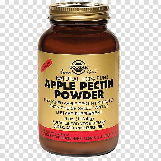 Dietary supplement Pectin B vitamins Solgar Inc., apple transparent background PNG clipart