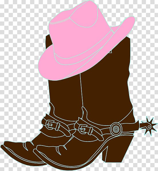 Hat \'n\' Boots Cowboy boot Cowboy hat, cowgirl transparent background PNG clipart