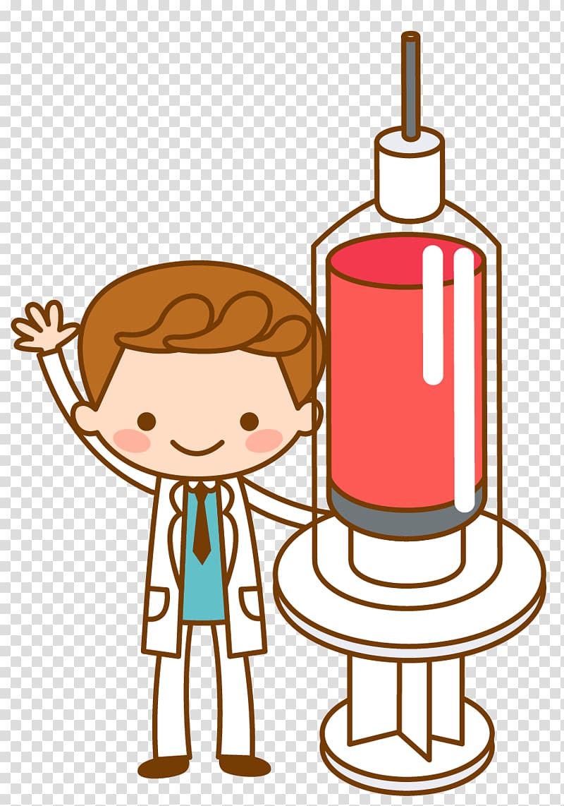 Cartoon Animation Illustration, Doctor holding a syringe cartoon transparent background PNG clipart