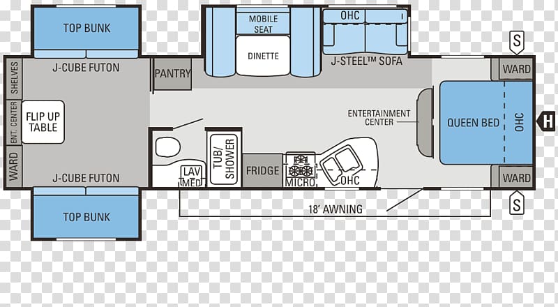 Jayco, Inc. Campervans Caravan Floor plan Fifth wheel coupling, suspension island transparent background PNG clipart