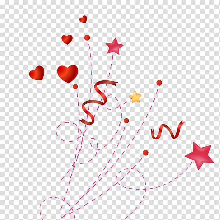 red hearts and stars illustration, United Kingdom Brexit European Union, Confetti creative transparent background PNG clipart