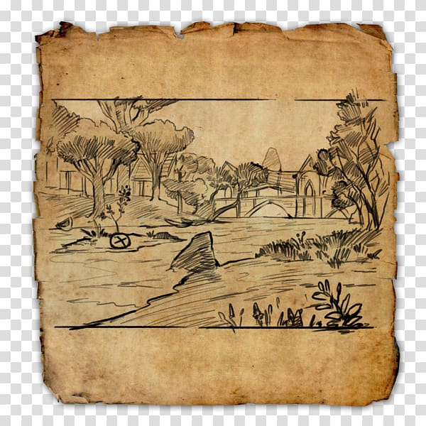 Elder Scrolls Online: Clockwork City The Elder Scrolls IV: Oblivion Treasure map, map transparent background PNG clipart