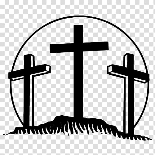 The Three Crosses Bumper sticker Decal Car, Crucifixion transparent background PNG clipart
