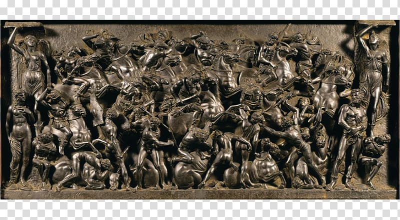 Bargello Casa Buonarroti Battle of the Centaurs Battle of Cascina Relief, opposites transparent background PNG clipart