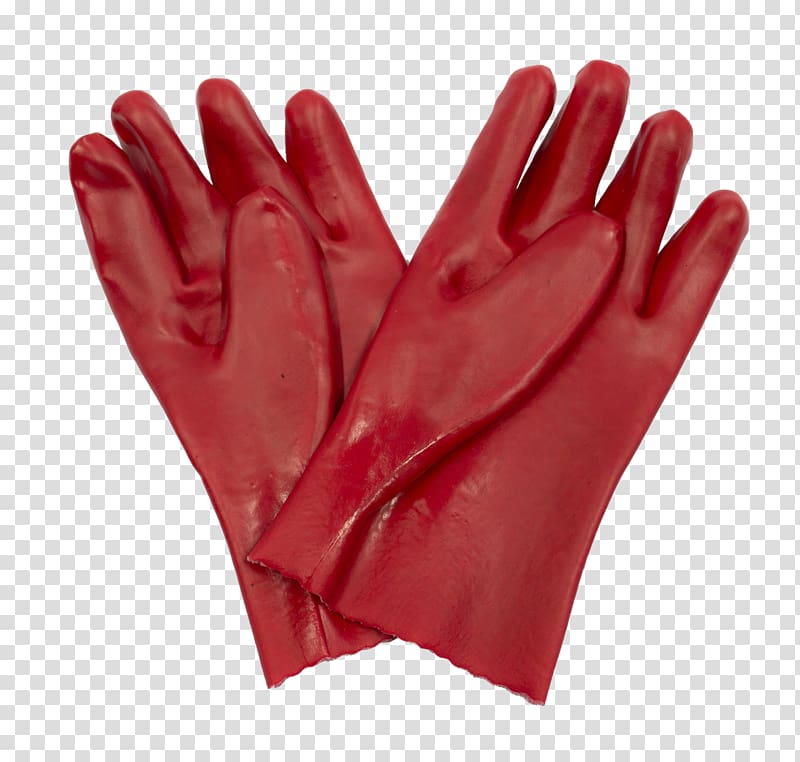 Glove Polyvinyl chloride Nitrile Material Leather, cotton gloves transparent background PNG clipart