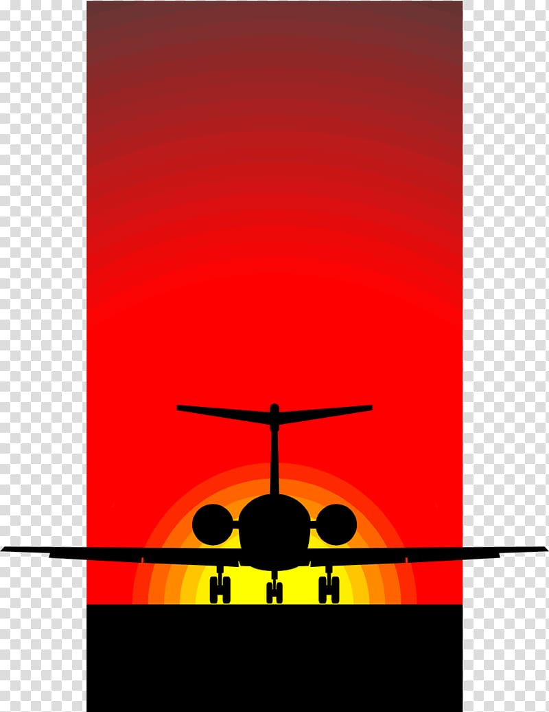 Airplane Silhouette , airport transparent background PNG clipart