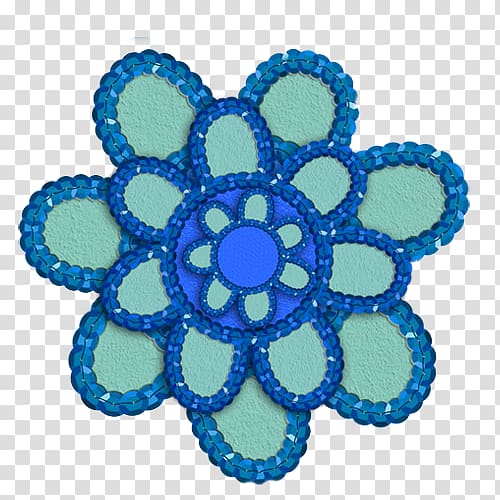 Flower Cobalt blue Turquoise, flor transparent background PNG clipart