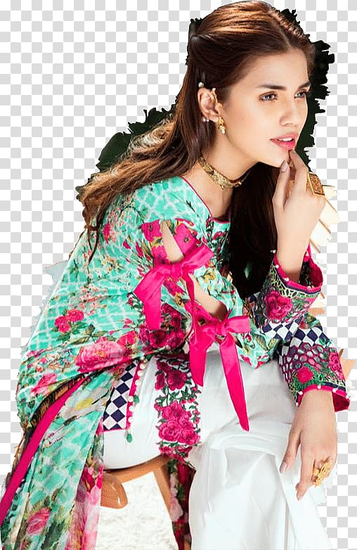 Fashion Model Dress Suit Pakistani clothing, model transparent background PNG clipart