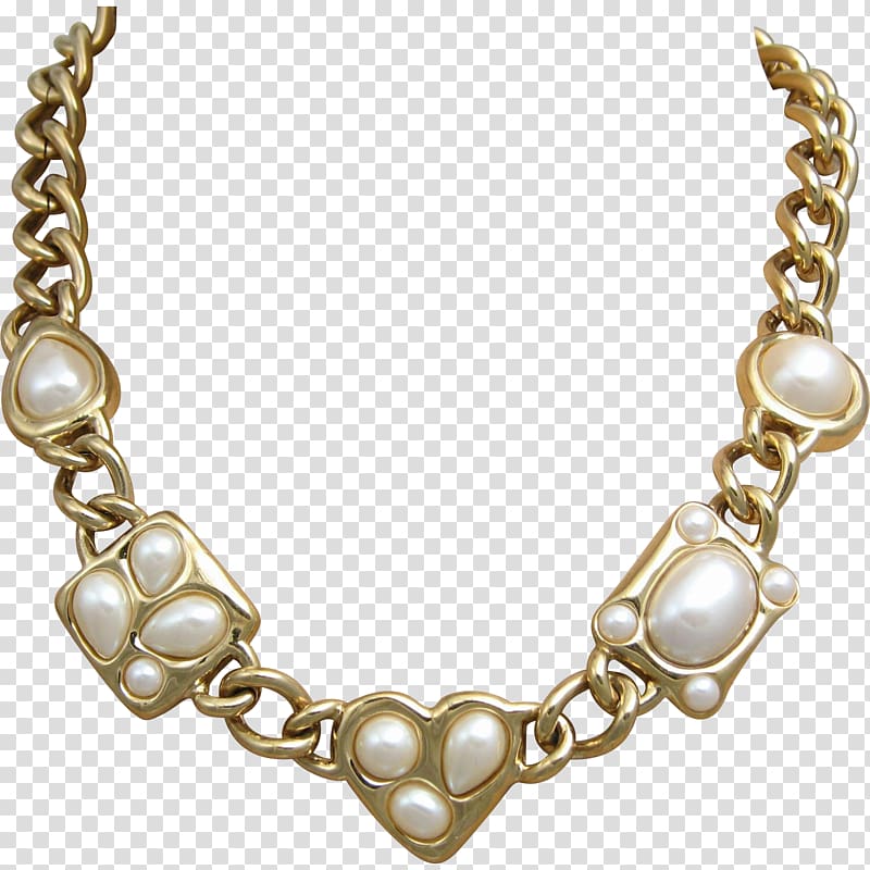 Pearl Necklace Earring Chain Jewellery, necklace transparent background PNG clipart