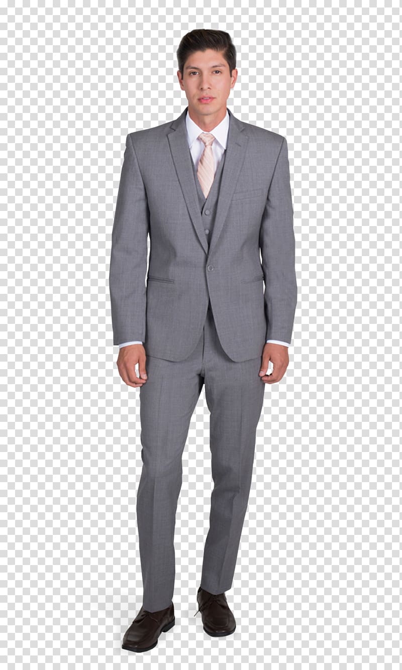 Tuxedo Michael Kors Suit Lapel Grey, suit and tie transparent background PNG clipart