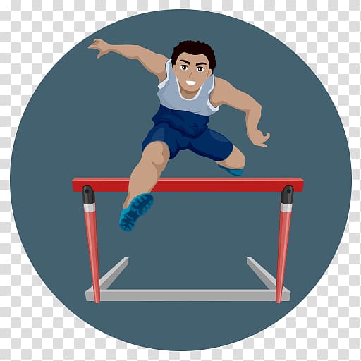 Parallel bars Hurdle Jumping Knee Sporting Goods, overcome difficulties transparent background PNG clipart