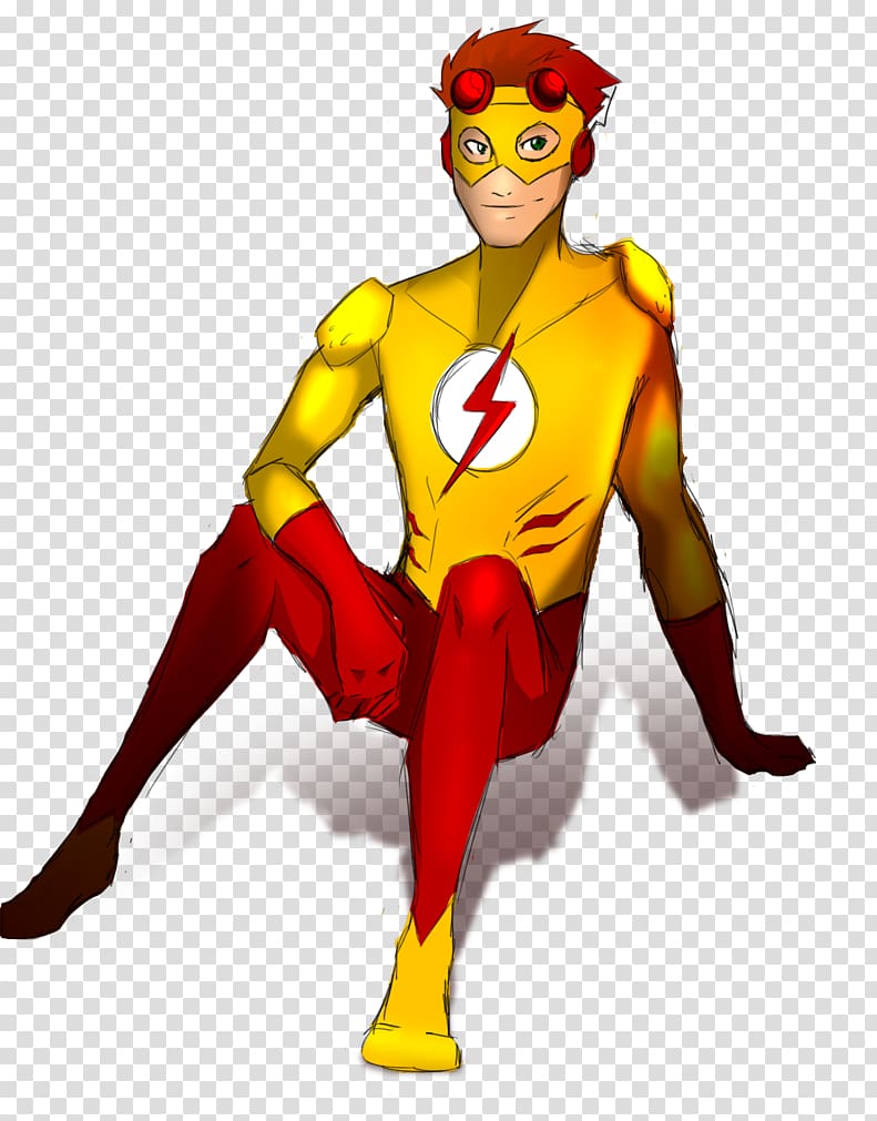 Flash Art Chibi, Kid Flash transparent background PNG clipart