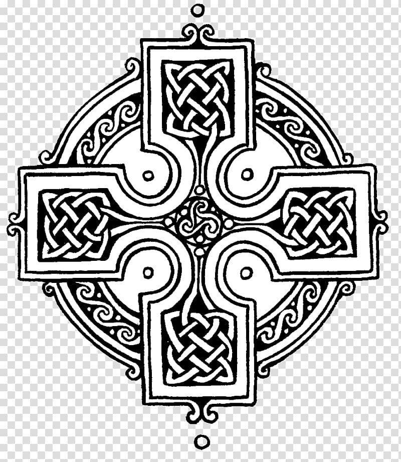 Celtic cross Celtic knot Celts Christian cross, christian cross transparent background PNG clipart