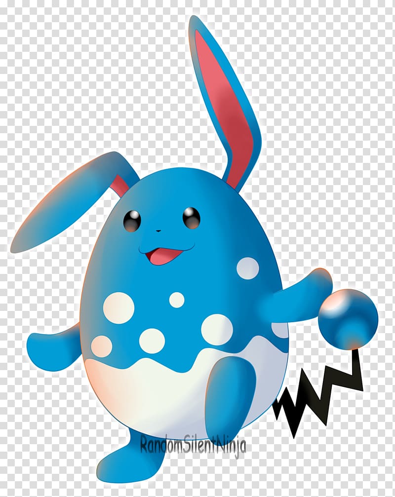 Azurill Domestic rabbit Azumarill Evolution, rabbit transparent background PNG clipart