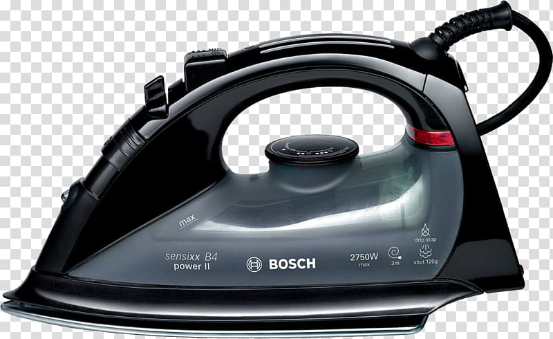 Clothes iron Robert Bosch GmbH Home appliance Laundry Steam, Iron transparent background PNG clipart