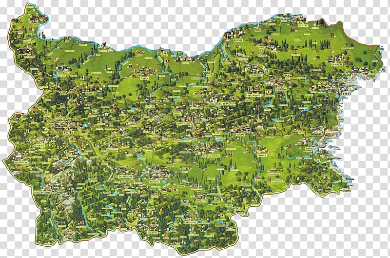 Bulgaria Overview map Tourism Tourist attraction, Karta Na BG transparent background PNG clipart