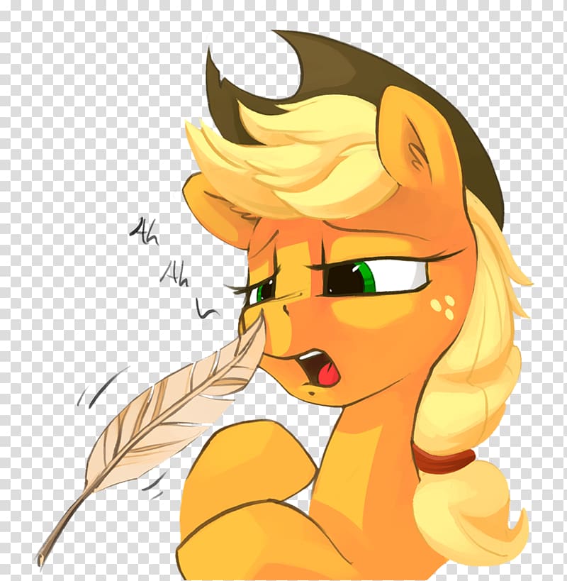 Applejack Rainbow Dash Pony Horse Sneeze, hold it transparent background PNG clipart