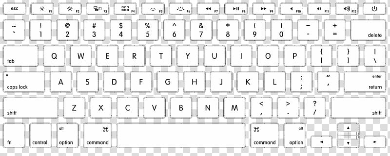 MacBook Computer keyboard Retina Display Apple, english transparent background PNG clipart