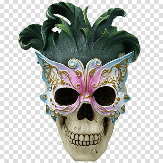 Skull Mask Mardi Gras Face Skeleton, skull transparent background PNG clipart