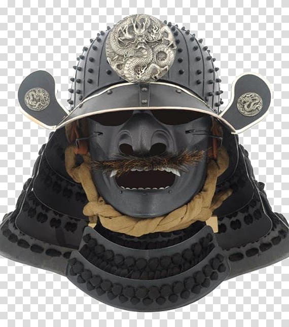 Samurai Japanese armour Kabuto Helmet, samurai transparent background PNG clipart