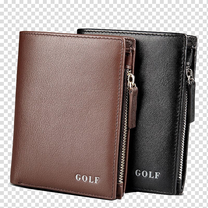 Wallet Zipper Coin purse Leather, Men\'s zipper wallet transparent background PNG clipart
