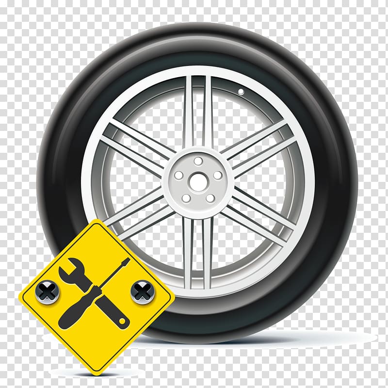 TIRE STICKERS Car Yokohama Rubber Company Tyre label, Black Tire transparent background PNG clipart