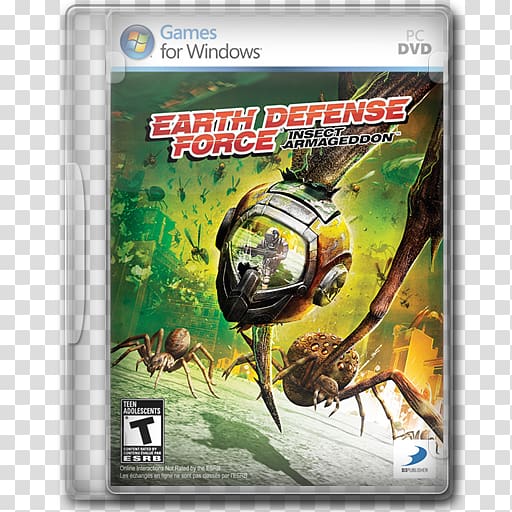 Games for Windows Earth Defense Force Insect Armagedon case, technology xbox 360 pc game video game software, Earth Defense Force Insect Armageddon transparent background PNG clipart