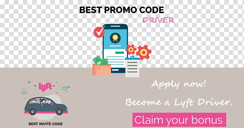 Lyft Promotion Brand driver Code, promoção transparent background PNG clipart