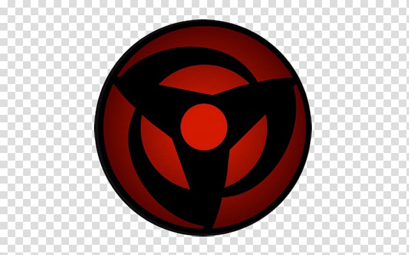Round Red And Black Logo Logo Sharingan Naruto Font