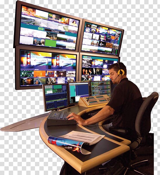 Display device Production control room Television channel, Control room transparent background PNG clipart