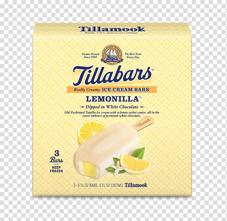 Tillamook Ice cream bar Lemon Ice cream bar, fresh food distribution transparent background PNG clipart