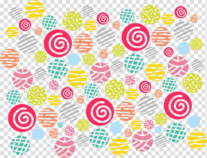 Euclidean Color, Hand painted colorful circle lollipop transparent background PNG clipart